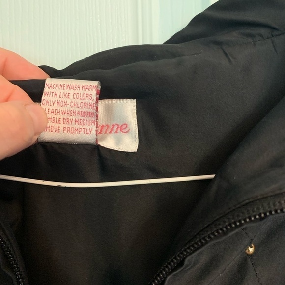 Vintage Rhoda Lynne Windbreaker Jacket 100% Silk Studded - Picture 4 of 6